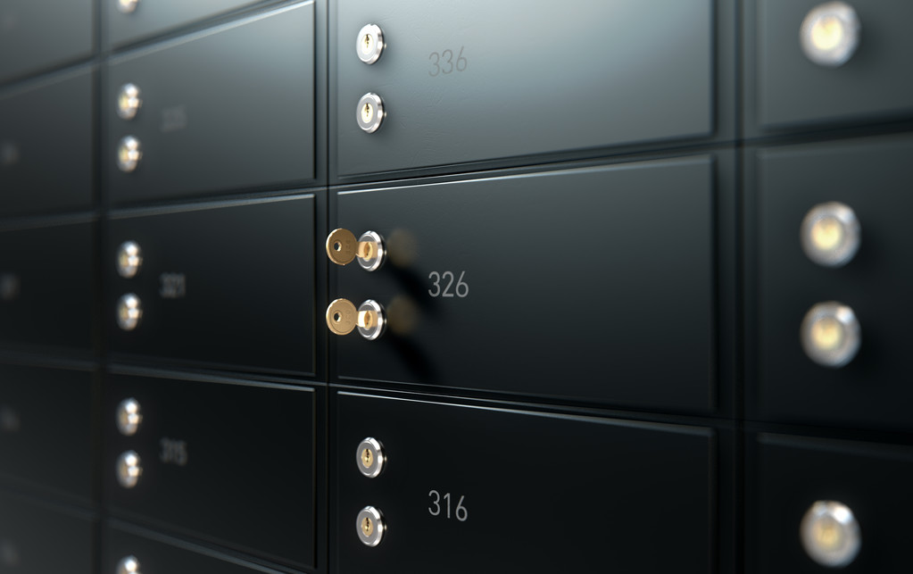 safe deposit boxes